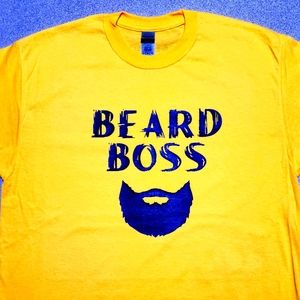 Mens Beard Boss t shirt